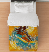 Surfing 5 18 Twin Comforter with Elegant Oceanic Design